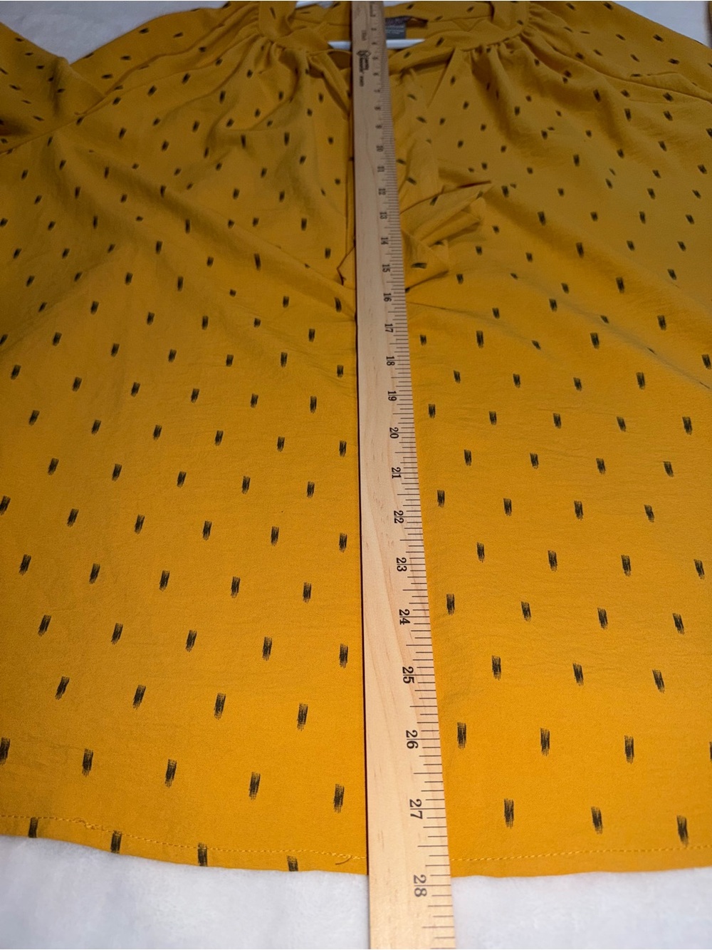 Olivia & Martin - Mustard Yellow Tie-Front Blouse – Size 1X - 100% Polyester - Picture 7 of 7
